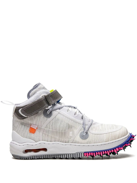 X Off-White Air Force 1 Mid White Sneakers